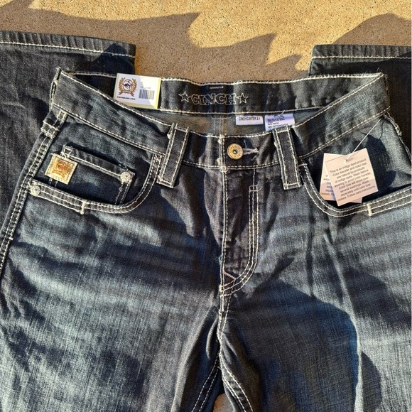 NWT Men’s Cinch Carter 2.4 Stretch Mid Rise Relaxed Fit Boot Cut Jeans (30x34) - Picture 6 of 12